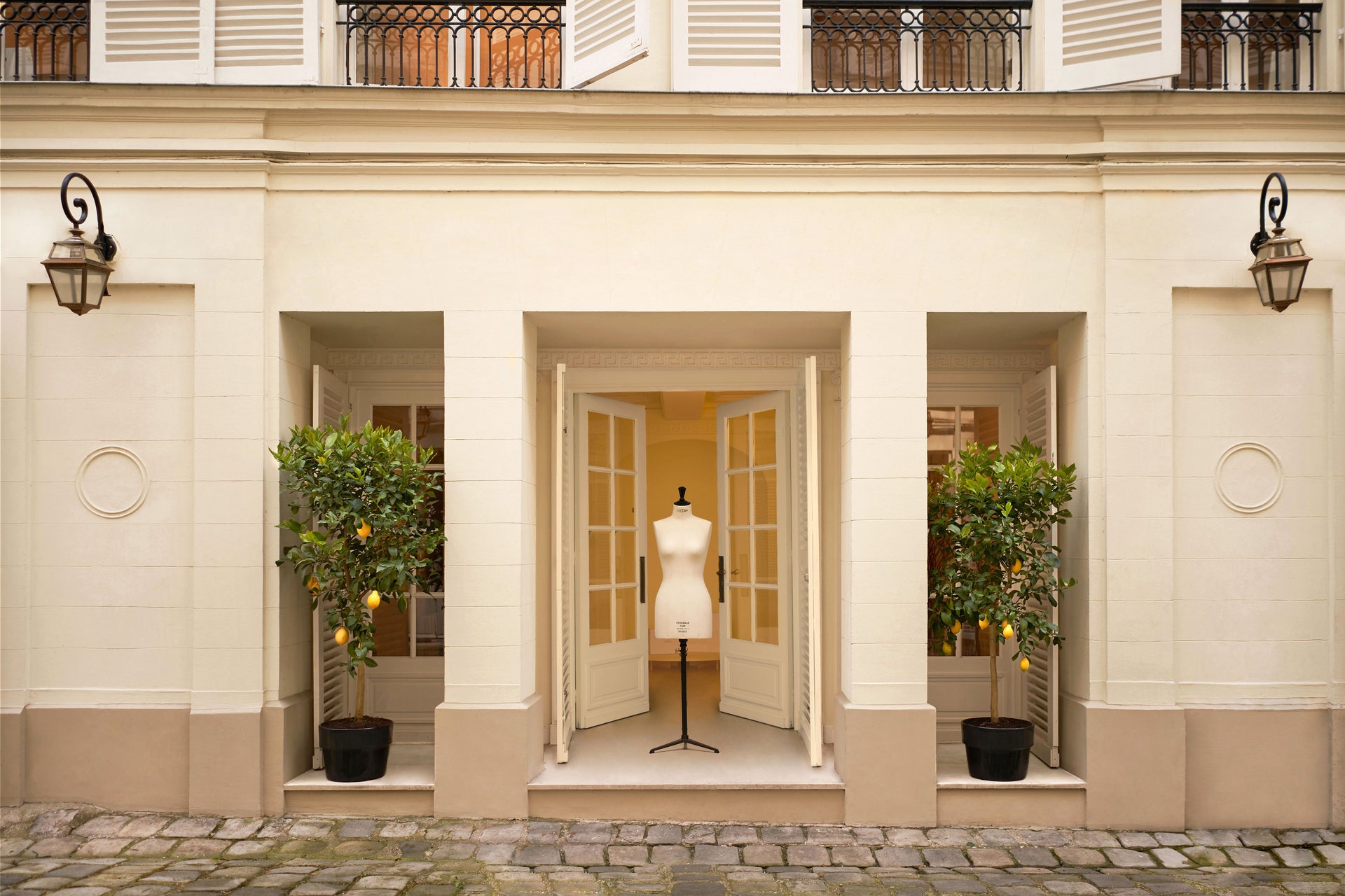 Iconic Parisian Courtyard Entrance to Salon Septième