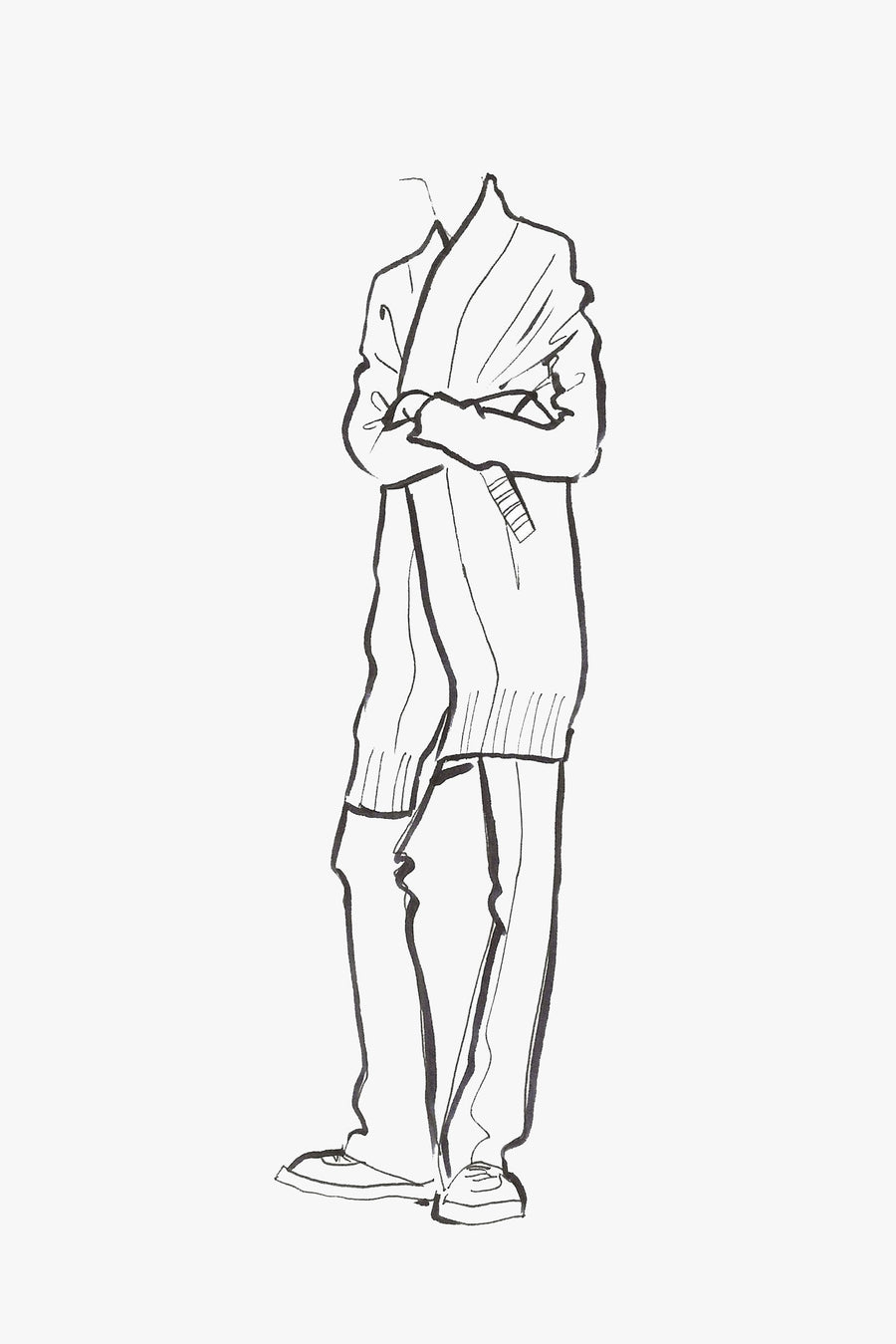 Cashmere Silk Blend Long and Open Cardigan - Sketch