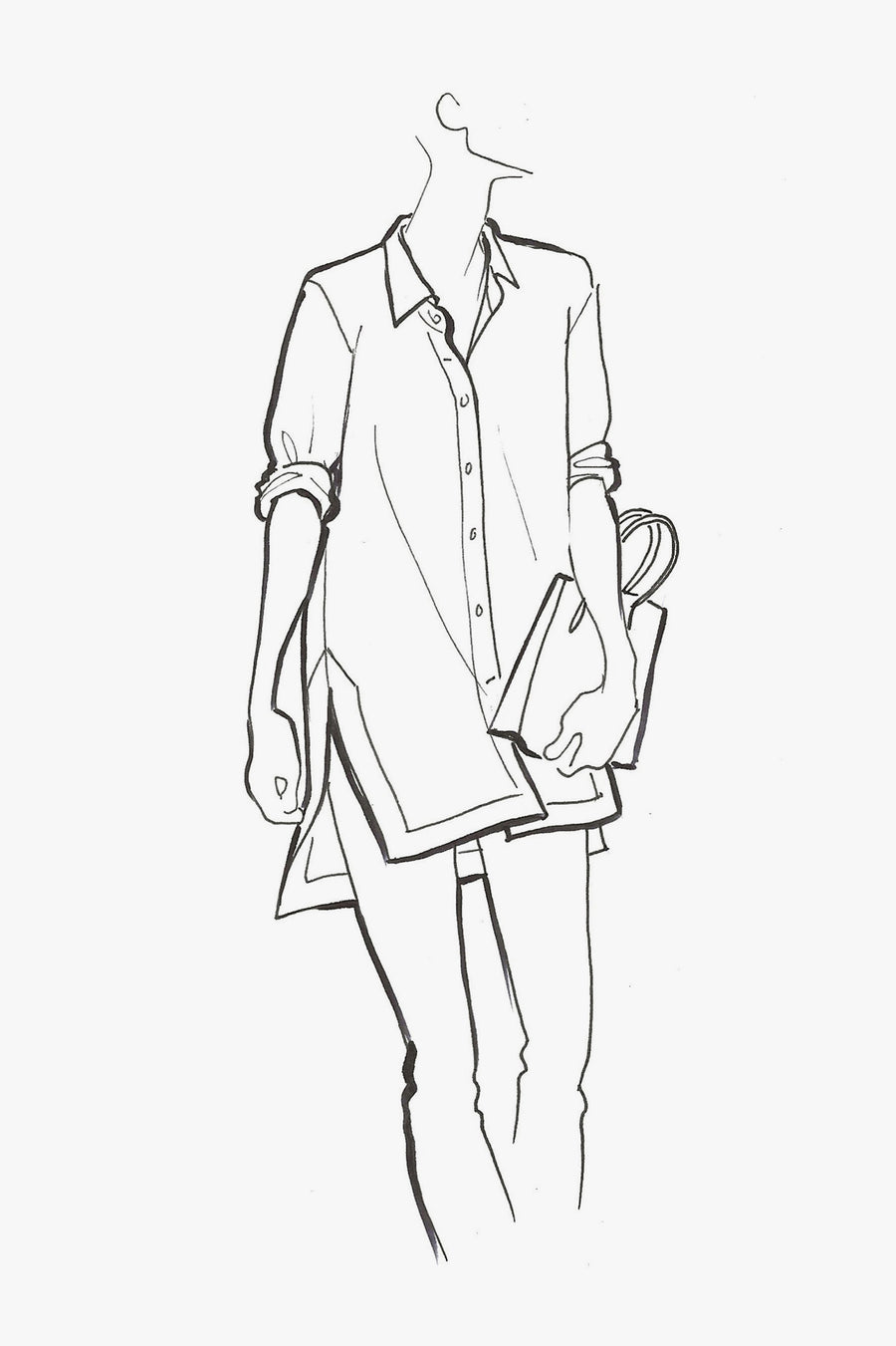 Linen Classic Liquette - sketch