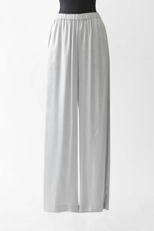 Silk Loungewear Pant - off white - front