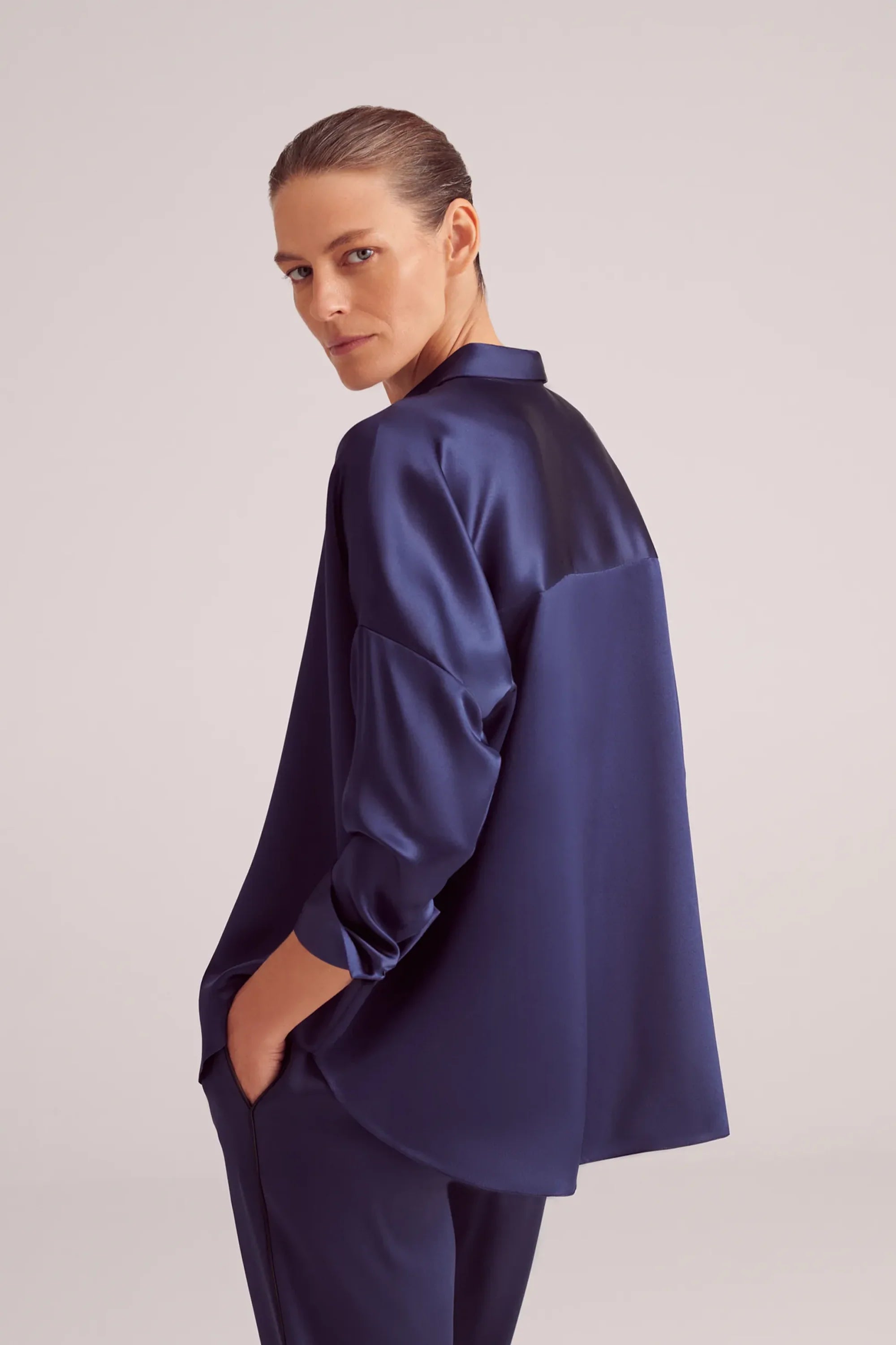 Oversized Silk Shirt