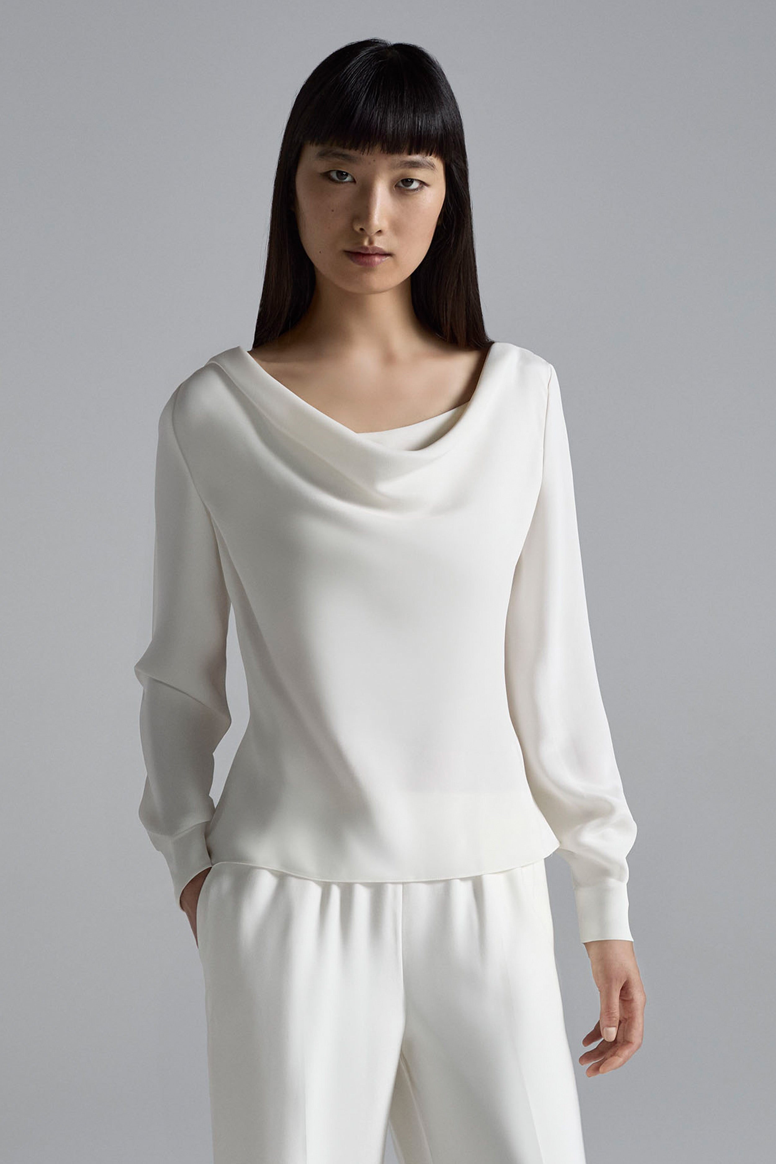 Drape-Neck Tops