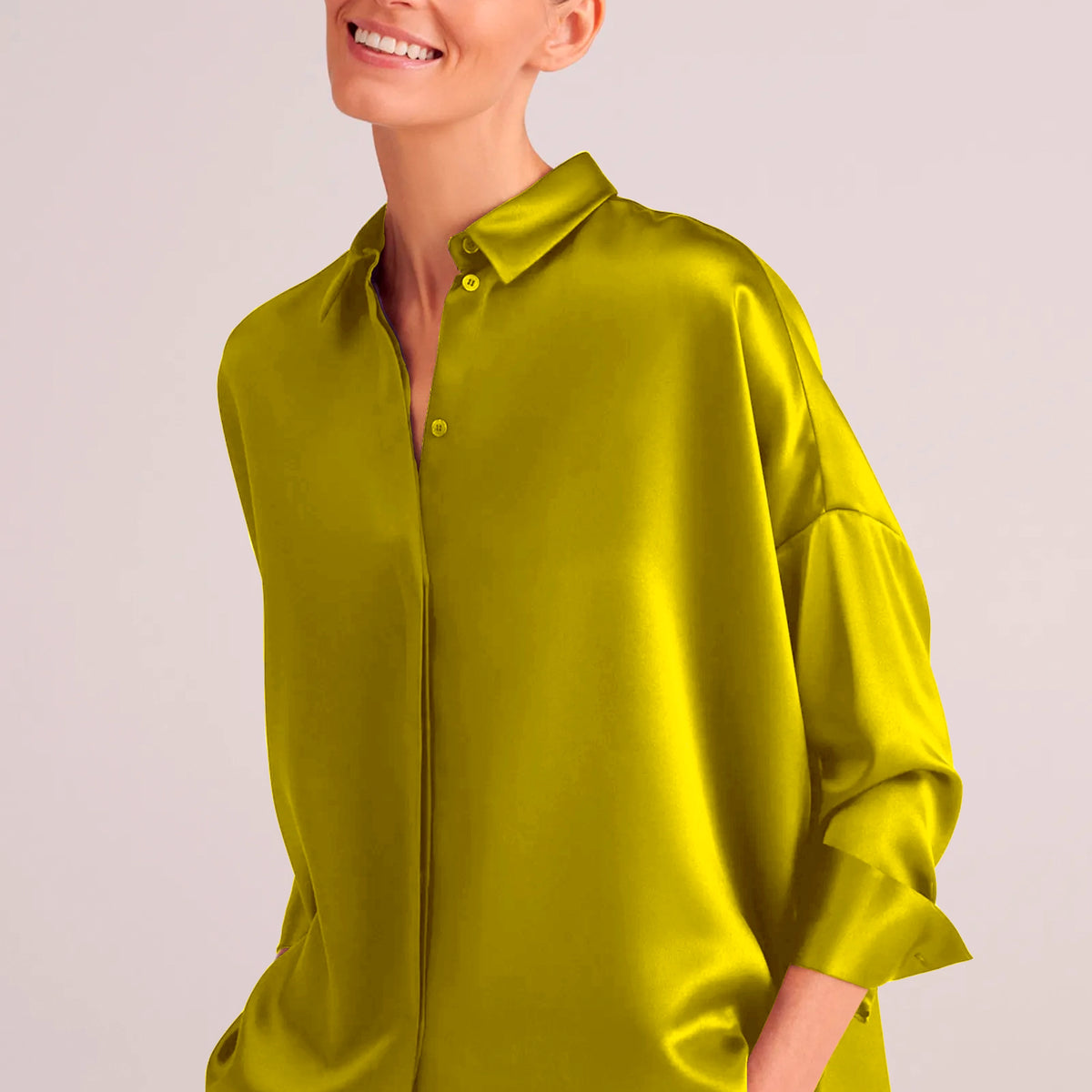 Shirt N°6 | Silk Satin Oversized Shirt