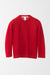 S / Scarlet Red / Wool fitted cardigan, All over pointelle 3/4 sleeve