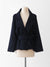 34/36 / Midnight Blue / Light cashmere, Notch collar vest