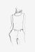 Wool and Silk Sleeveless Pullover Top with Boatneck - sketch