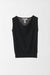 S / Black / Cashmere and silk knit top, Draped neck sleeveless