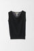 M / Black / Cashmere and silk knit top, Draped neck sleeveless