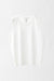 Wool Knit Fitted Sleeveless Top with Placed Pointelle - off white - front