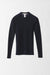 S / Midnight Blue / Cashmere ribbed pullover, Crew neck long sleeves