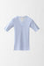 S / Powder Blue / Cashmere ribbed pullover, V Neck short sleeve