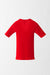 L / Scarlet Red / Cashmere ribbed pullover, V Neck short sleeve