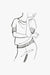 Cashmere and Silk Blend Pullover with Short Sleeves and Draped Neck - sketch