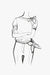 Cashmere and Silk Blend Pullover with Short Sleeves and Tie Neck - sketch