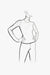 Cashmere Blend Pullover with Long Sleeves and Turtleneck - sketch
