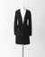 S / Black / Merinos wool and cachmire, Long cardigan open long sleeves