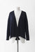 S / Navy / Wool and silk, Open cardigan