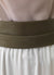 TU / Olive / Leather, Wide Obi Belt