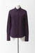 Cotton Collared Shirt with French Cuffs - deep purple - front