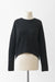 Cashmere and Silk Blend Pullover with Crewneck  - heather charcoal - fabric details