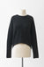 Cashmere and Silk Blend Pullover with Crewneck  - heather charcoal - fabric details