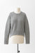 Cashmere and Silk Blend Pullover with Crewneck  - heather grey - front