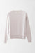 M / Light Grey / Cashmere pullover with cable details long sleeves