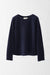 S / Midnight Blue / Cashmere and Silk pullover Boat neck long sleeves