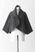OS / Charcoal / Cashmere and silk short cardigan, Shawl collar long sleeves