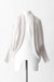 L / Dusty White / Merinos wool and cachmire, Cocoon body cardigan long sleeves