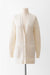 XL / Ivory / Cashmere and silk classic french, Cardigan long sleeves