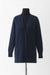 S / Heather Navy / Cashmere and silk classic french, Cardigan long sleeves