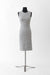 S / Steel Grey / Structured knit dress tight fit jacquart knit, Crew neck sleevless