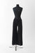 S / Black / Structured Knit, Wide leg pants