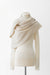 OS / Heather Beige / Merinos wool and cachmire, Shawl one end no arm holes