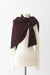 OS / Deep Burgundy / Merinos wool and cachmire, Shawl one end no arm holes