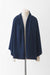OS / Heather Indigo / Merinos wool and cachmire, Shawl one end no arm holes