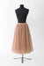 34 / Pink / Tulle, Frowned midi skirt