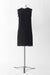 Tweed Lightweight Sleeveless Dress with Crewneck - black - front