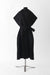 42 / Black / Double sided cashmere, Duster coat sleeveless