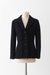 34 / Black / Light tweed, Long Notch Collar Jacket