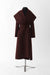 38 / Burgundy / Double sided cashmere, Duster coat