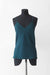 Silk Loungewear Camisole Top - teal - front