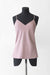Silk Loungewear Camisole Top - pink - front