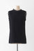 34 / Black / Light tweed, Sleeveless tunic dress