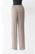 Silk Floor-Length Narrow Loungewear Pant - beige - back