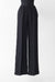 Silk Satin Tuxedo Loungewear Pant - black - front