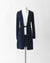 S / Navy / Merinos wool and cachmire, Long cardigan open long sleeves