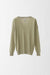 S / Army Beige / Cashmere and silk pullover, V neck drop shoulder long sleeves