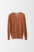 S / Spice / Cashmere and silk pullover, V neck drop shoulder long sleeves